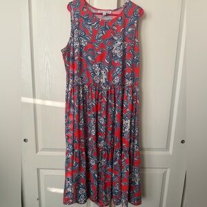 Emma and Michelle size 2x Sleeveless Maxi Dress VGUC